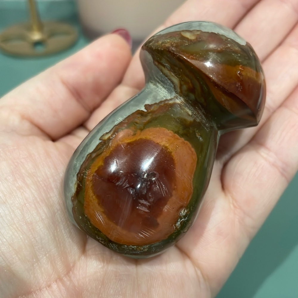 Polychrome Jasper Mushroom
